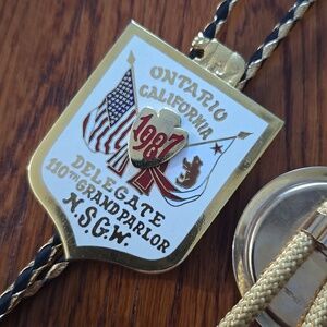 Vintage NSGW Native Sons of the Golden West - Ontario California Bolo Ties